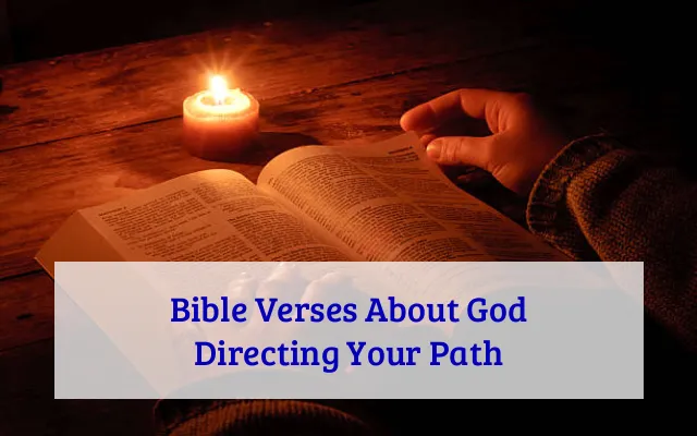 Bible Verses About God Directing Your Path